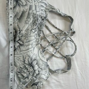 Floral Strappy Sports Bra